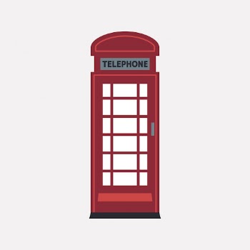 Phone booth clipart, communication illustration | Free Vector - rawpixel