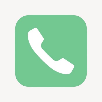 Phone call app icon, flat | Free Icons - rawpixel