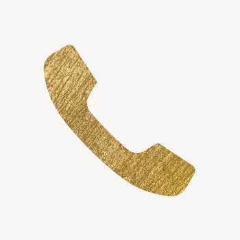 Phone call app icon, gold | Free Icons - rawpixel