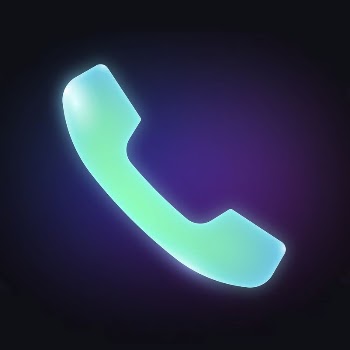 Phone call app icon, neon | Free Icons - rawpixel