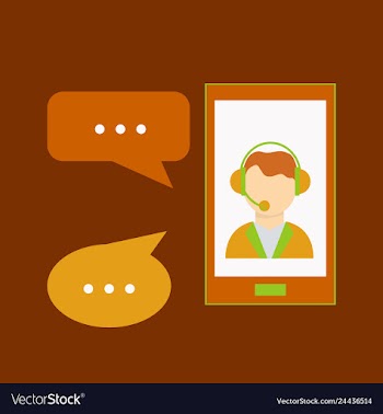 Phone call button on smartphone screen hand vector image