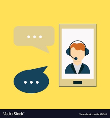 Phone call button on smartphone screen hand vector image