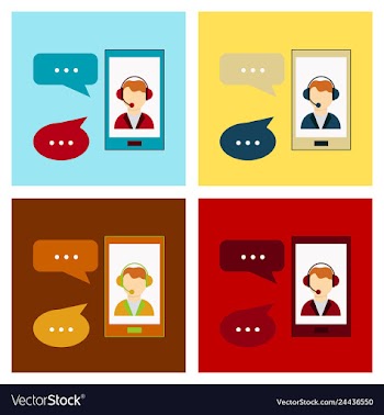 Phone call button on smartphone screen hand vector image