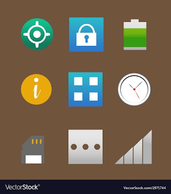 Phone Interface Icons Pack vector image