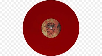 Phonograph Record, Dismember, Indecent Obscene, Red, Circle PNG