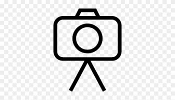 Photo And Video Camera Outline On A Tripod Vector - Video Camera Outline