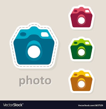  					Photo camera lens icon vector image														