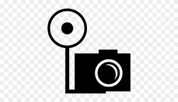 Photo Camera With External Flash Vector - Tool