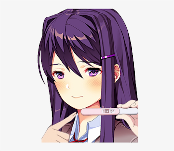 Photo - Doki Doki Literature Club Yuri Sprite Transparent PNG ...