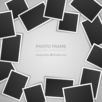 Photo frame collage concept Free Vector