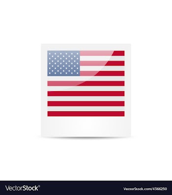  					Photo frame in US national colors for Independence vector image														
