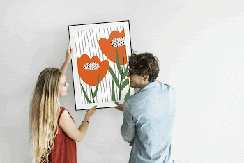 Photo frame mockup, couple decorating | Free PSD Mockup - rawpixel