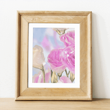 Photo frame mockup, flower image, | Free PSD Mockup - rawpixel