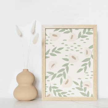 Photo frame mockup, flower vase | Free PSD Mockup - rawpixel
