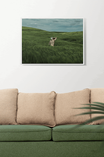 Photo frame mockup, living room | Free PSD Mockup - rawpixel