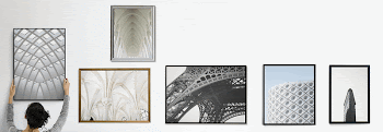 Photo frame mockup, woman curating | Free PSD Mockup - rawpixel