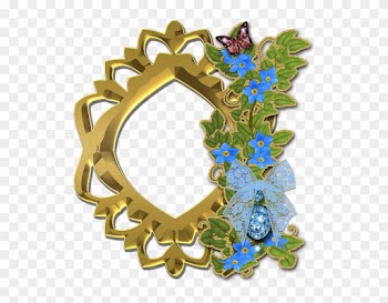 Photo, Frame, Scrapbook, Flowers, List, Nature, Gold - Gentiana