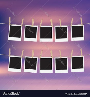 Photo Frames on Rope6 vector image