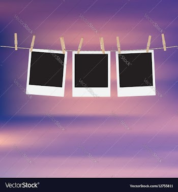 Photo Frames on Rope7 vector image