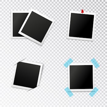 Photo frames set Free Vector