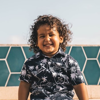 Photo of a Boy With Curly Hair