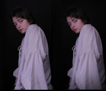 Photo Of A Timid Young Girl In White Cotton Night Dress