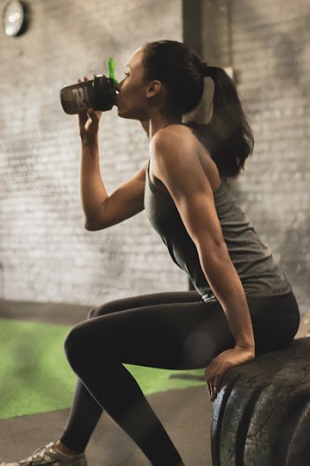Photo of a Woman Drinking