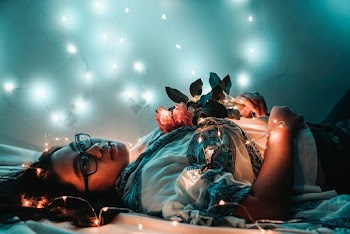 Photo of a Woman Lying Down 