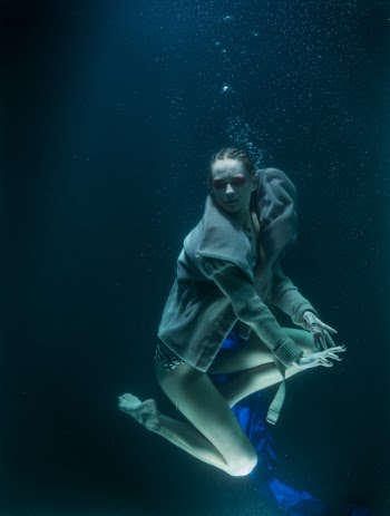 Photo of a Woman Underwater