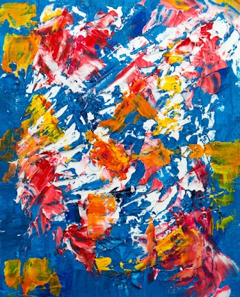 Photo of Abstract Painting On Canvass