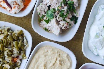 Photo of Assorted  Foods on White Plates