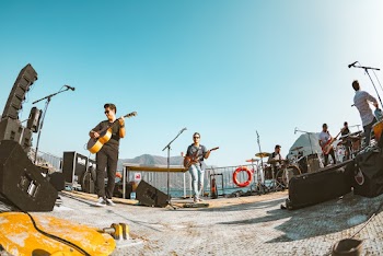 Photo of Band Playing on Stage