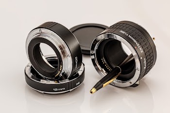 Photo of Black and White Camera Lens