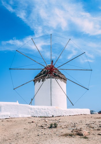Photo Of Black And White Windmill