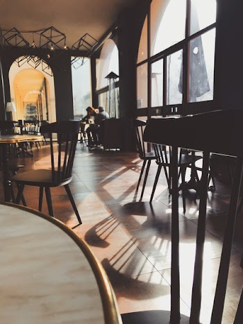 Photo of Black Wooden Dining Chair on Restaurant