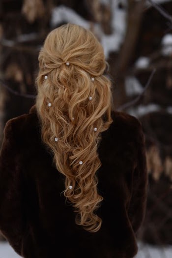Photo of Blonde Woman with Back Facing Camera
