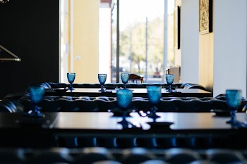 Photo of Blue Long Stemmed Glasses