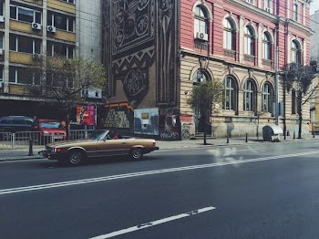 Photo of Brown Convertible Coupe on the Road