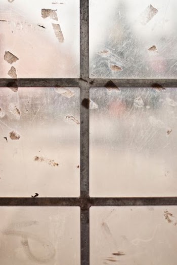 photo of brown framed window