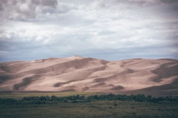 photo of brown mountains
