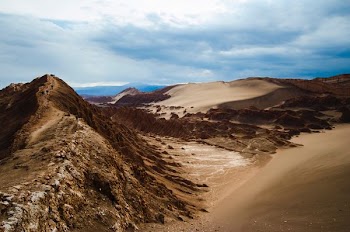 photo of brown mountains