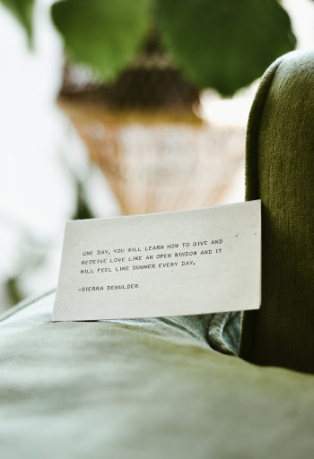 Photo of Brown Quote Card