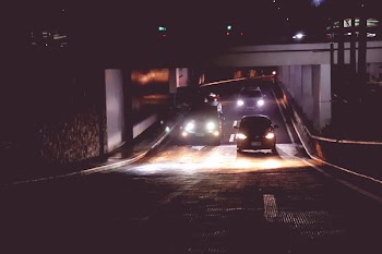 Photo of Cars in Tunnel during Nightime