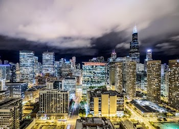 photo of city during night time