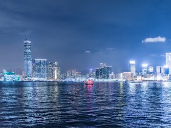 Photo of City Lights During Evening