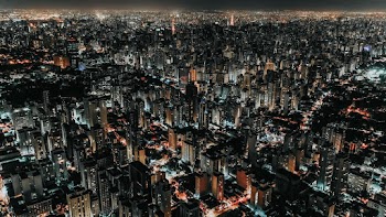 Photo of Cityscape at Night Time