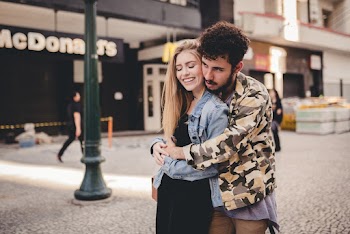 Photo of Couple Hugging