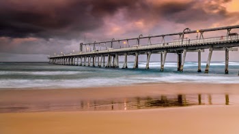 Photo of Dock Under Cloudy Sky