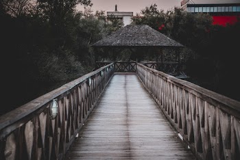 Photo of Empty Broadwalk Leading to Gazebo
