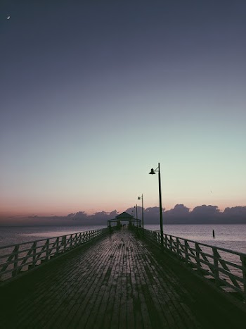 Photo of Empty Pier at Night